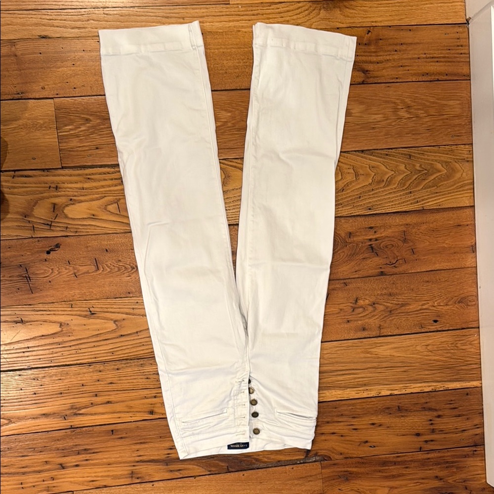 Ramy Brook White High Rise Flare Jeans